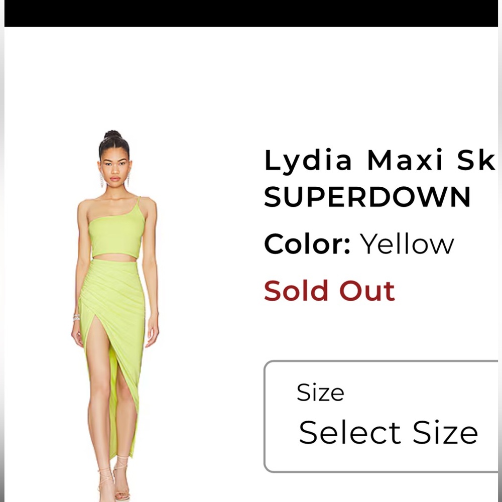 Superdown Lime Green Maxi Dress
